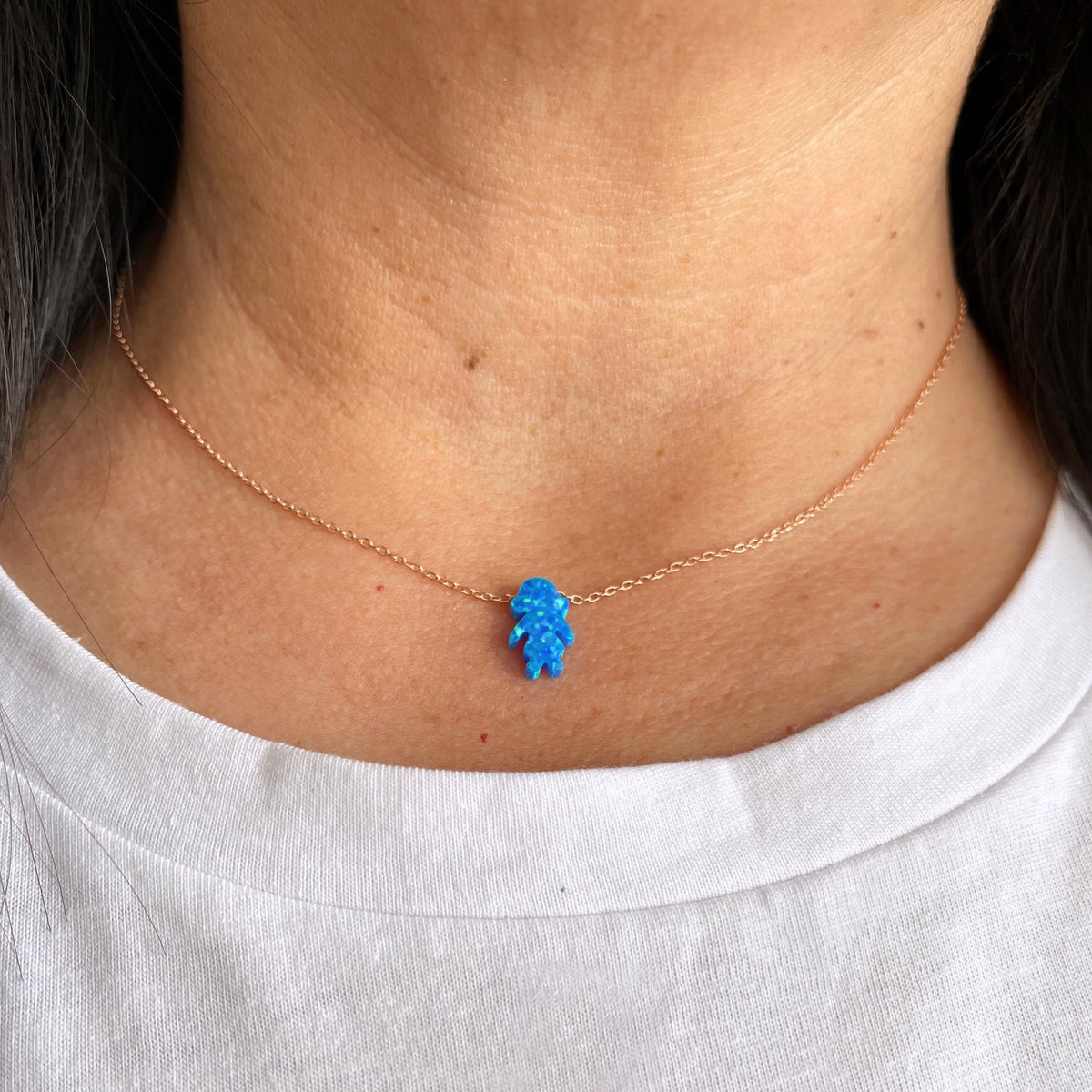 パワードギア OPA NECKLACE ブルー ラメ ミディアムサイズ 新品未開封