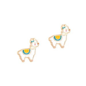
                
                    Load image into Gallery viewer, Girl Nation Glama Llama Cutie Stud Earrings
                
            