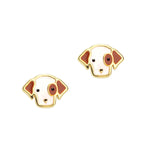 Girl Nation Perky Puppy Cutie Stud Earrings