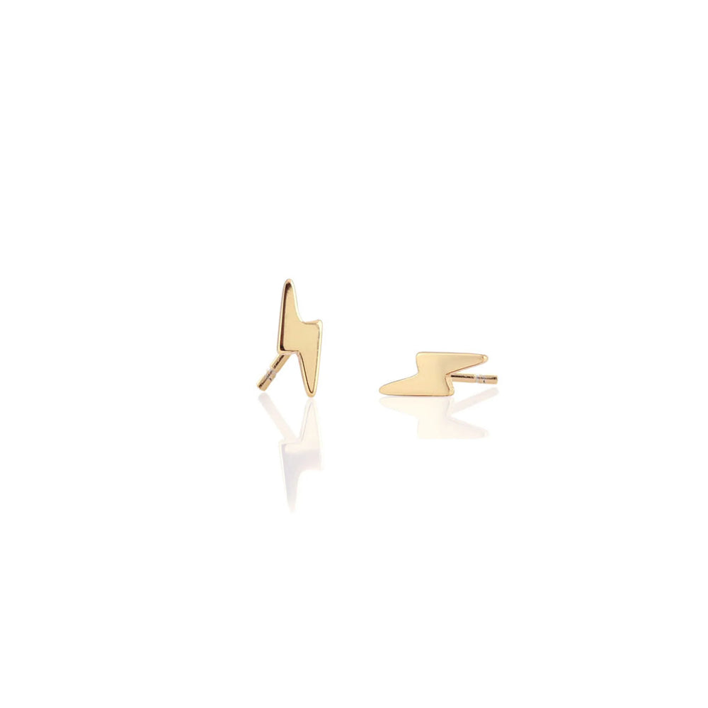 
                
                    Load image into Gallery viewer, Kris Nations Lightning Bolt Stud Earrings
                
            