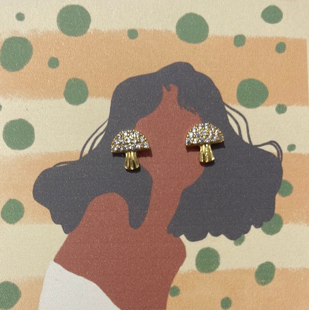 
                
                    Load image into Gallery viewer, Hippie Chic by OP Mushroom Earring Studs
                
            