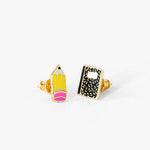 Yellow Owl Workshop Pencil & Composition Book Earrings