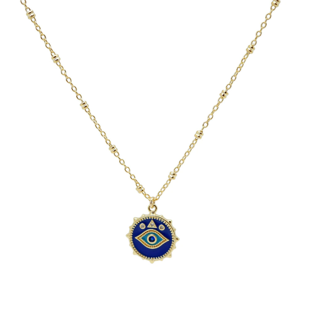
                
                    Load image into Gallery viewer, Hippie Chic by OP Modern Evil Eye Necklace
                
            